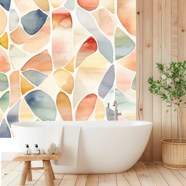 Elegant Watercolor Shuffle Pattern  Wallpaper (Creator Uploaded)