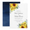 Elegant Watercolor Sunflowers Wedding