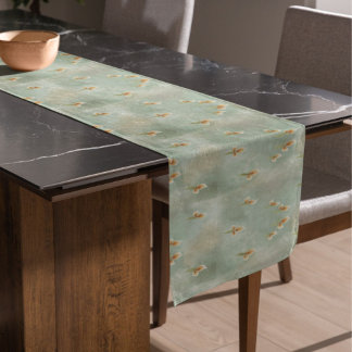 Elegant watercolor table Runner 