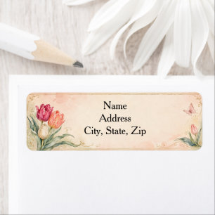 Elegant Watercolor Tulip Garden