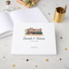 Elegant Watercolor Venue Illustration Wedding