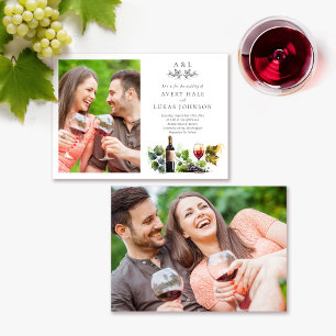 Elegant Watercolor Vineyard Invitation