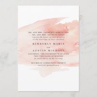 Elegant Watercolor Wedding Invitation