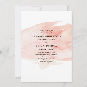 Elegant Watercolor Wedding Invitation