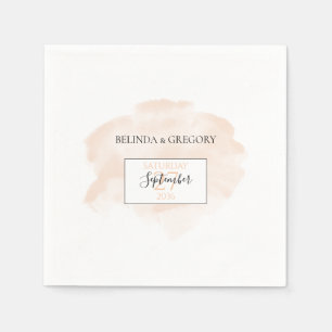 Elegant Watercolor Wedding  Napkin