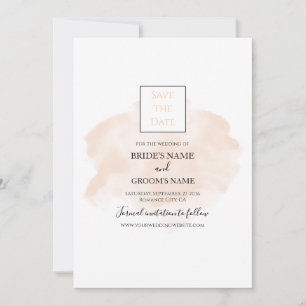 Elegant Watercolor Wedding Save The Date