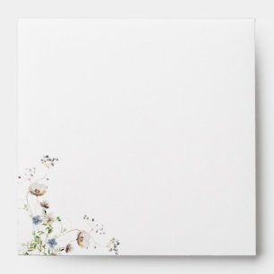 Elegant Watercolor Wildflower Envelope 
