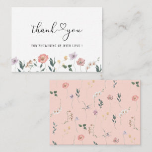  Elegant Watercolor  Wildflower Spring Boho Rustic Card