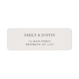 Elegant Watercolor Wildflower Wedding Address