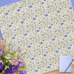 Elegant Watercolor Wildflowers Patterned Scarf<br><div class="desc">Add a floral flourish to your outfit with this pretty chiffon scarf, which features a pattern of fresh blue and yellow wildflowers in a watercolor style. Light, airy, and effortlessly stylish, this scarf adds a touch of botanical charm to your day. Whether you're walking the dog or dressing up for...</div>