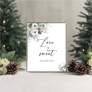 Elegant Watercolor Winter Anemones flowers bridal  Poster