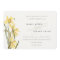 Elegant Watercolor Yellow Daffodil Wedding Invite