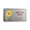 Elegant Watercolor Yellow Sunflower Business Card