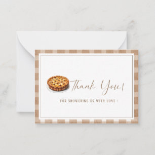 Elegant WatercolorCutie Pie is On The Way  Baby sh Card