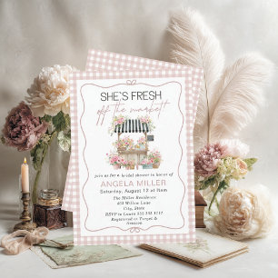 Elegant Watercolorfresh off the market Bridal Sho Invitation