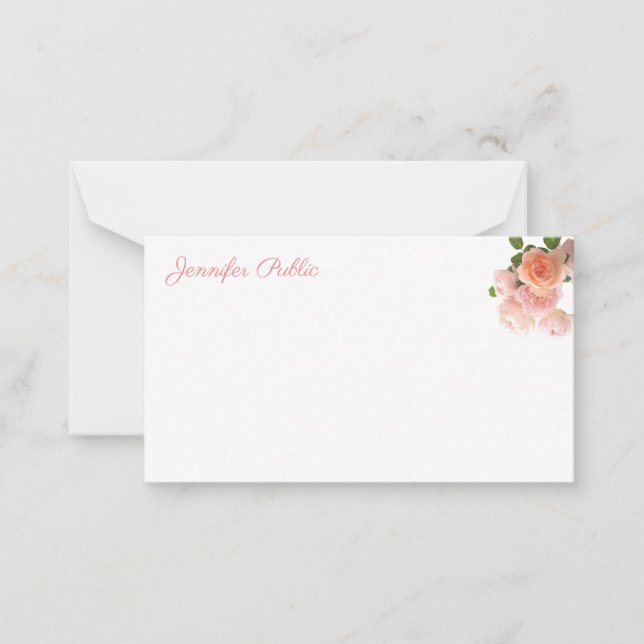 Elegant Watercolors Floral Pastel Colours Template (Front)