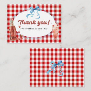 Elegant WatercolorShe is ready to pop Baby shower Card