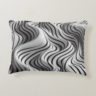 Elegant Waves Fabric Design 6 Decorative Cushion