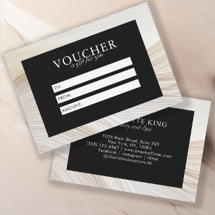 Elegant, waves, salon, voucher,gift certificate