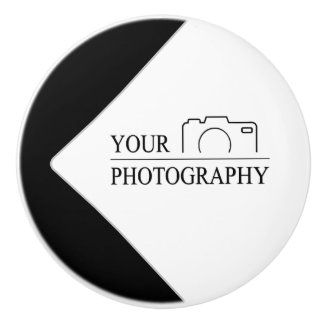 Elegant Wedding Add Personalised Photography Ceramic Knob