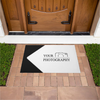 Elegant Wedding Add Personalised Photography Doormat