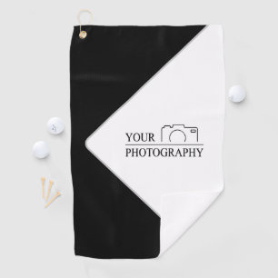 Elegant Wedding Add Personalised Photography Golf Towel