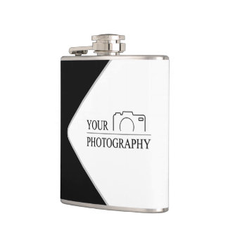 Elegant Wedding Add Personalised Photography Hip Flask