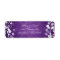 Elegant Wedding Address Cherry Blossom Purple