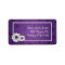 Elegant Wedding Address Dahlia Floral Purple