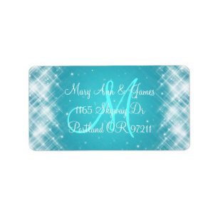 Elegant Wedding Address Glamourous Sparks Blue Label