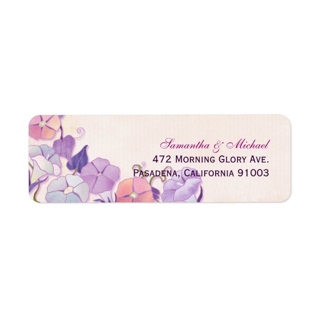 Elegant Wedding Address Label (Front)