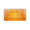 Elegant Wedding Address Night Dazzle Orange