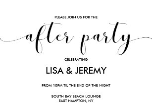 after party invitations announcements zazzle uk