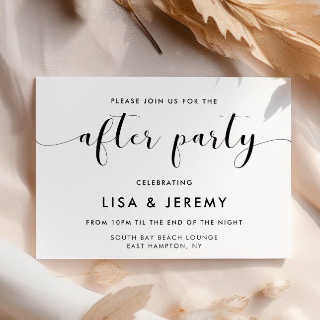 Elegant wedding after party invitation (Creator Uploaded)