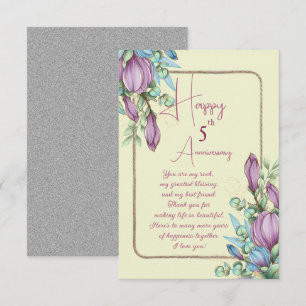 Elegant Wedding Anniversary Card