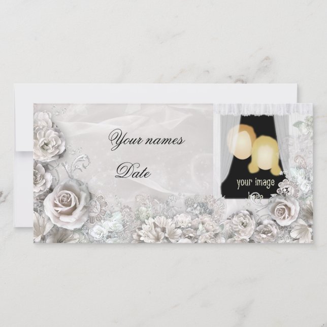 Elegant Wedding Announcement (Front)