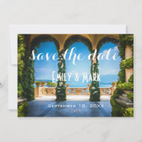 Elegant Wedding Arches of Italy Save The Date