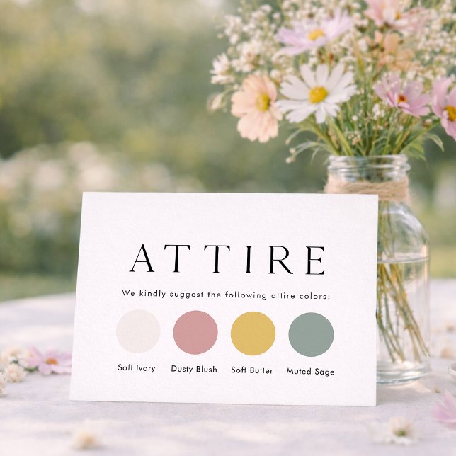 Elegant Wedding Attire Card (Creator Uploaded)