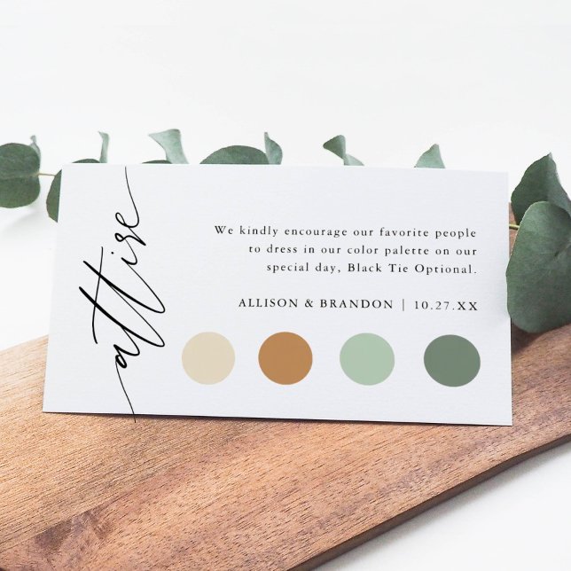 Elegant Wedding Attire Dress Code Insert (Creator Uploaded)