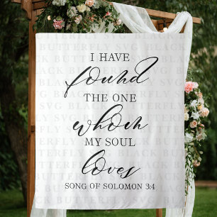 Elegant Wedding Backdrop Banner Tapestry