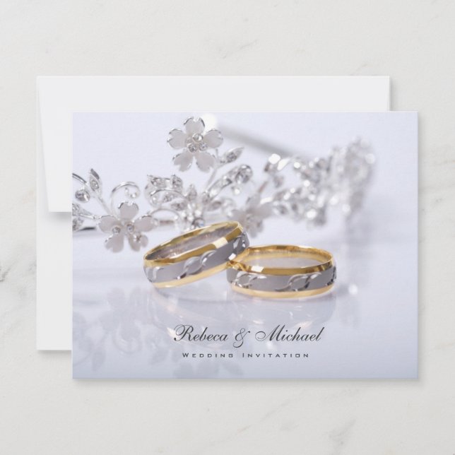 Elegant  Wedding Band Invitations (Front)