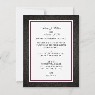 Elegant  Wedding Band Invitations