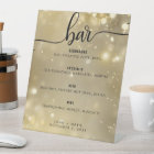 Elegant Wedding Bar Signature Cocktail  