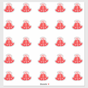 Elegant Wedding Bells Kiss-Cut Sticker