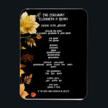 Elegant Wedding Black and Gold Floral Invitations Magnet<br><div class="desc">"An exquisite black and gold floral frame design featuring intricate metallic accents and graceful botanical motifs. This luxurious and timeless artwork is perfect for wedding invitations, decor, and more, adding a touch of sophistication and elegance to any celebration." Matching Items Available: Complete your wedding suite with coordinated RSVP cards, thank-you...</div>