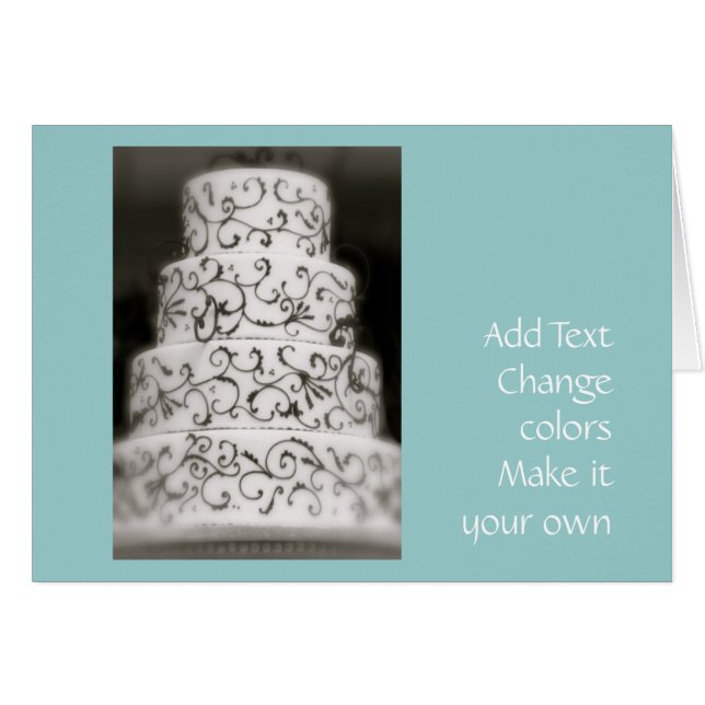 Elegant Wedding Cake (Front Horizontal)