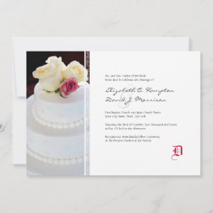 Elegant Wedding Cake Wedding Invitation