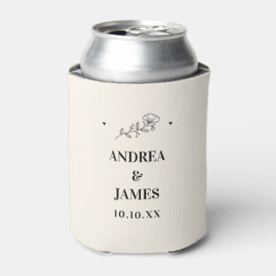 Elegant Wedding Can Cooler