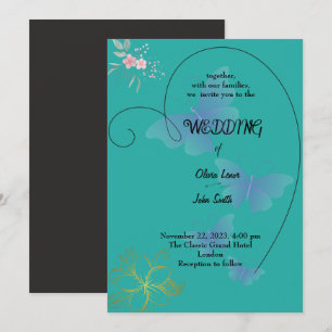 Elegant wedding card design