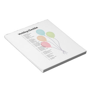 Elegant Wedding Checklist Notepad